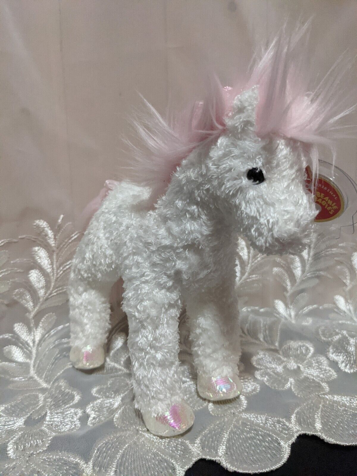 Ty Beanie Baby - Enchanting The White Horse (6in) - Vintage Beanies Canada