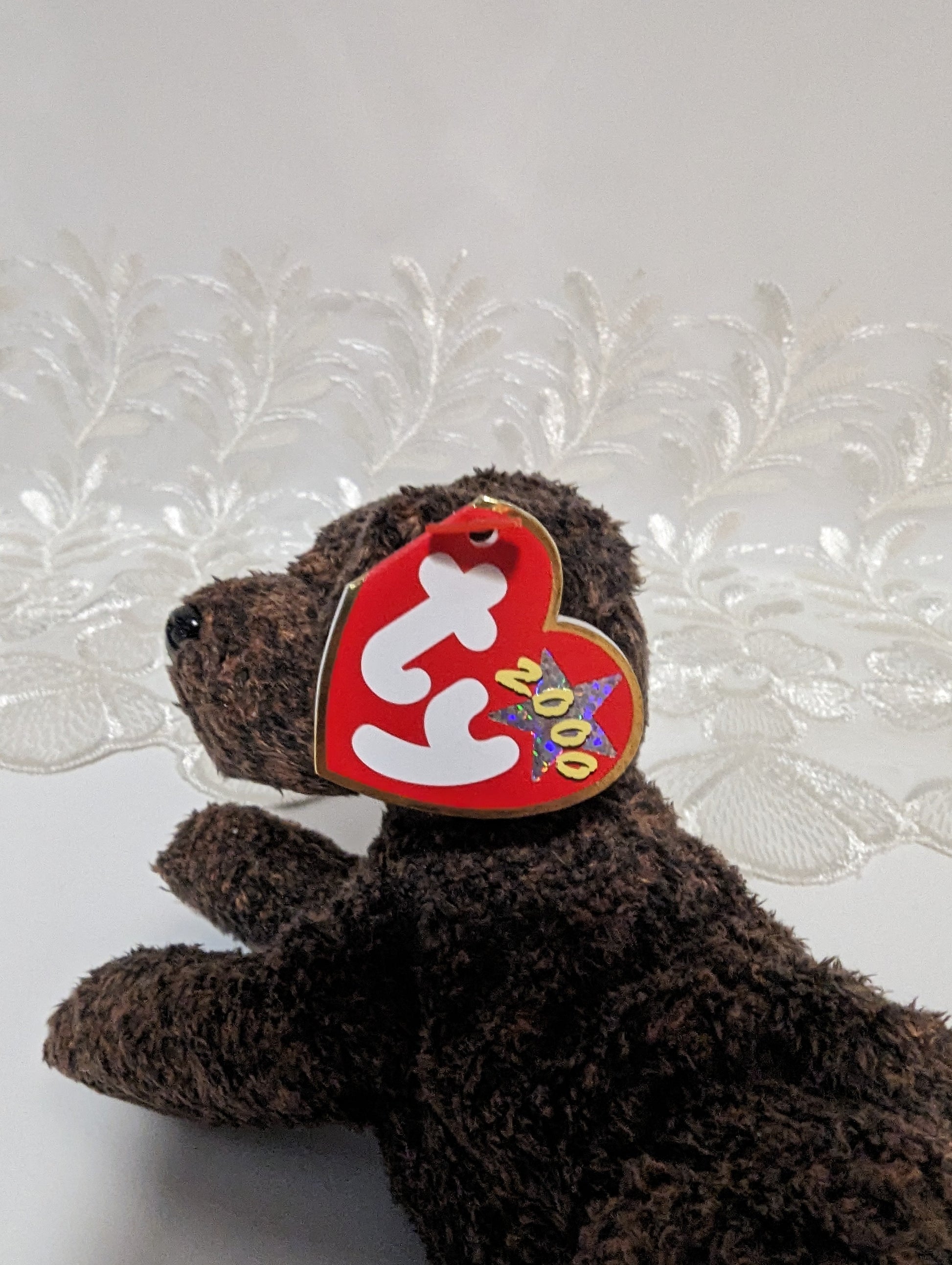 Ty Beanie Baby - Fetcher The Chocolate Lab Dog (7in) - Vintage Beanies Canada