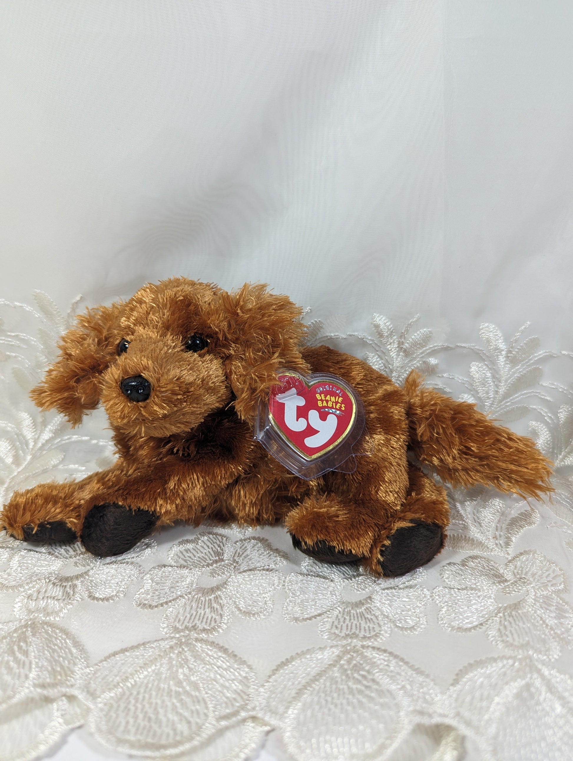 Ty Beanie Baby - Fitz The Red Irish Settler Dog (8in) - Vintage Beanies Canada