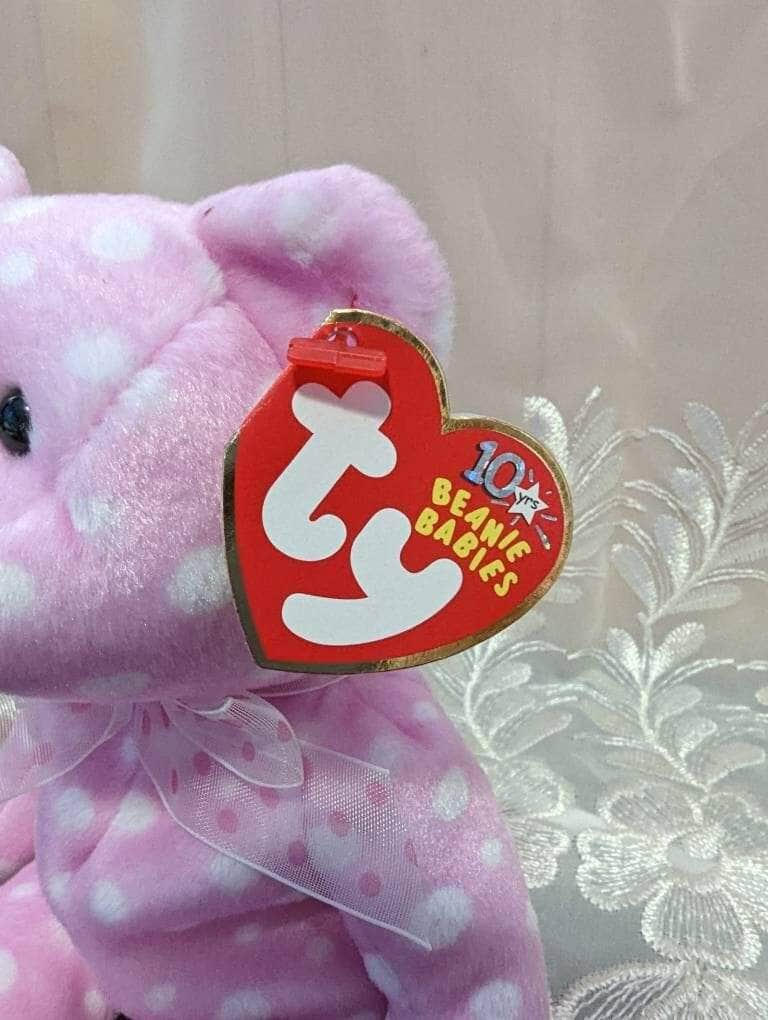 Ty Beanie Baby - Fizz The Pink Bear (8.5in) - Vintage Beanies Canada