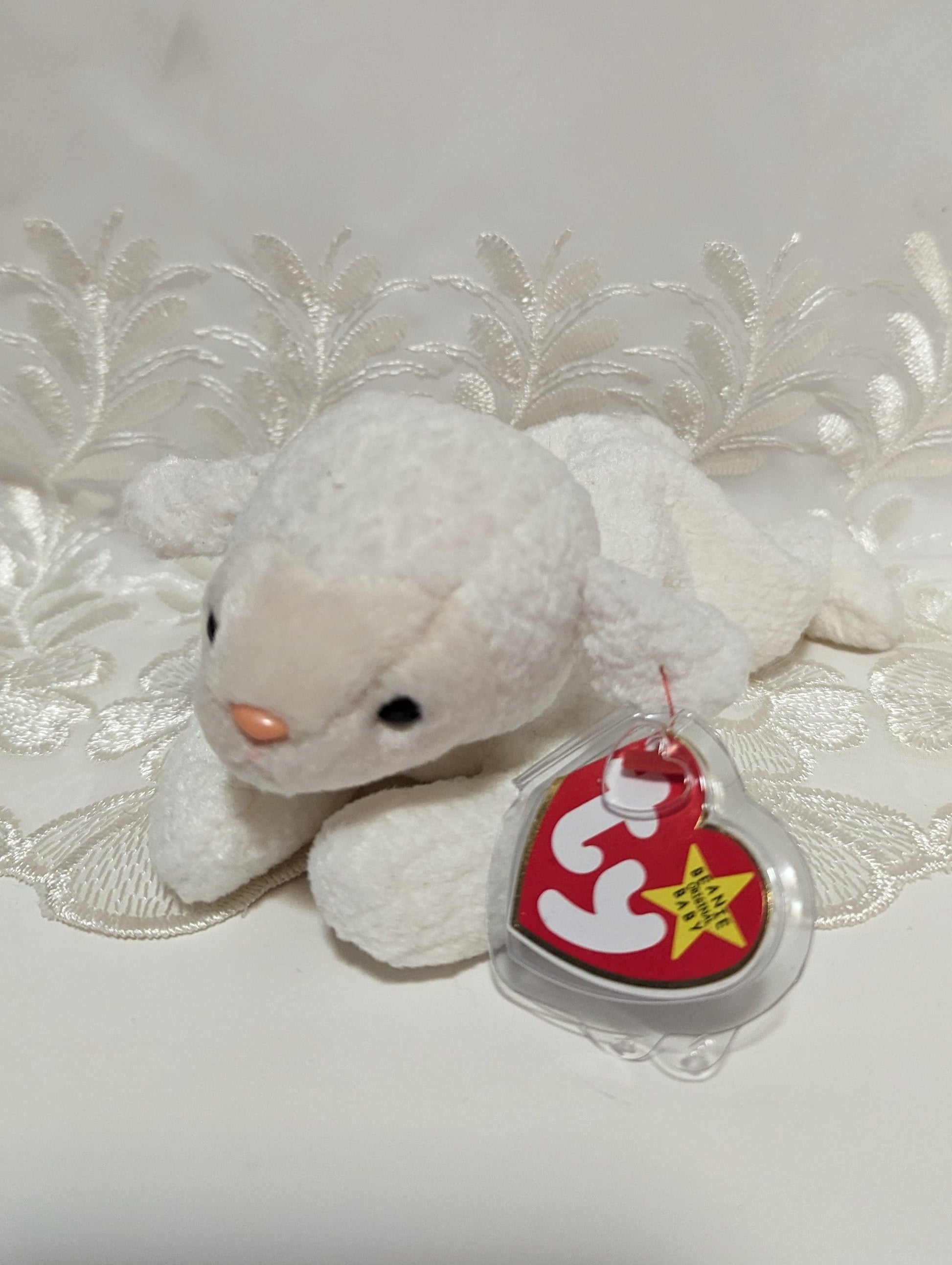 Ty Beanie Baby - Fleece The Lamb (7In) - Vintage Beanies Canada