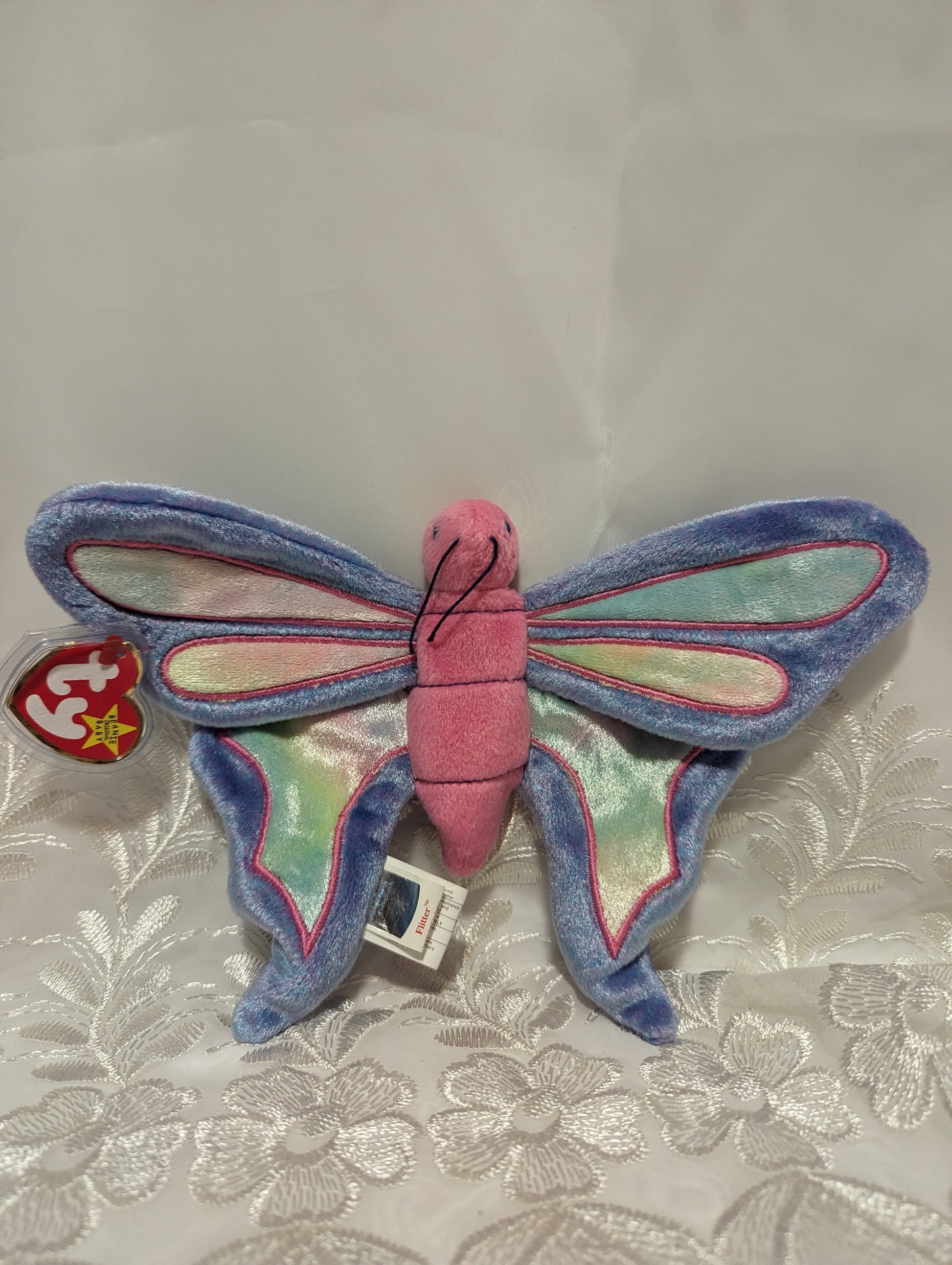 Ty Beanie Baby - Flitter The Butterfly (7in) - Vintage Beanies Canada
