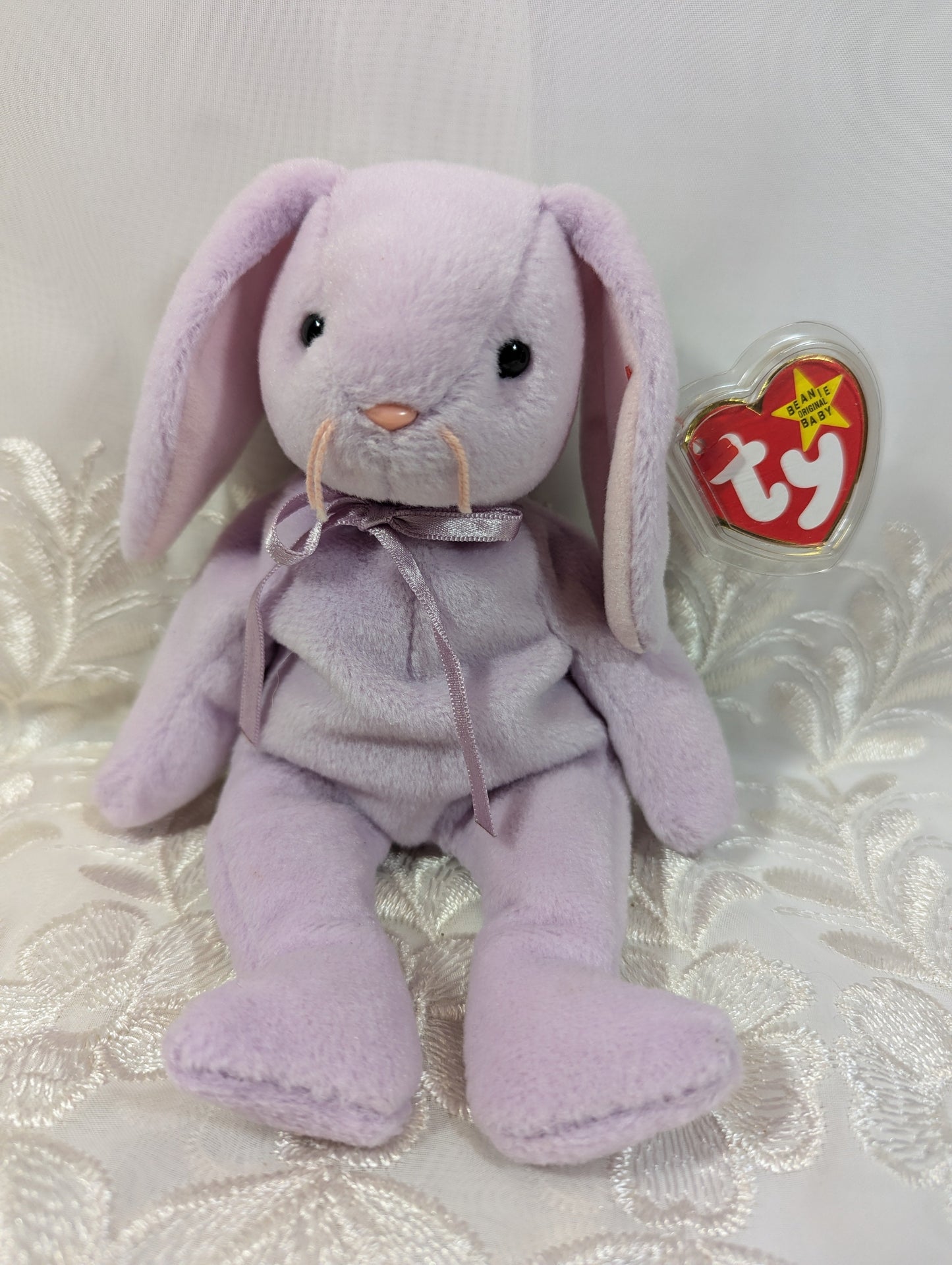 Ty Beanie Baby - Floppity The Purple Bunny Rabbit (8.5in) - Vintage Beanies Canada