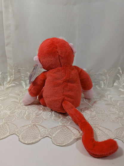 Ty Beanie Baby - Foster The Orange Monkey (8 in) - Vintage Beanies Canada