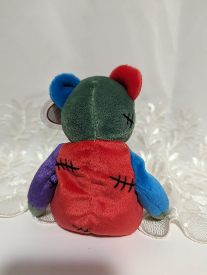 Ty Beanie Baby - Frankenteddy The Halloween Bear - Green/Purple Feet (8.5in) - Vintage Beanies Canada