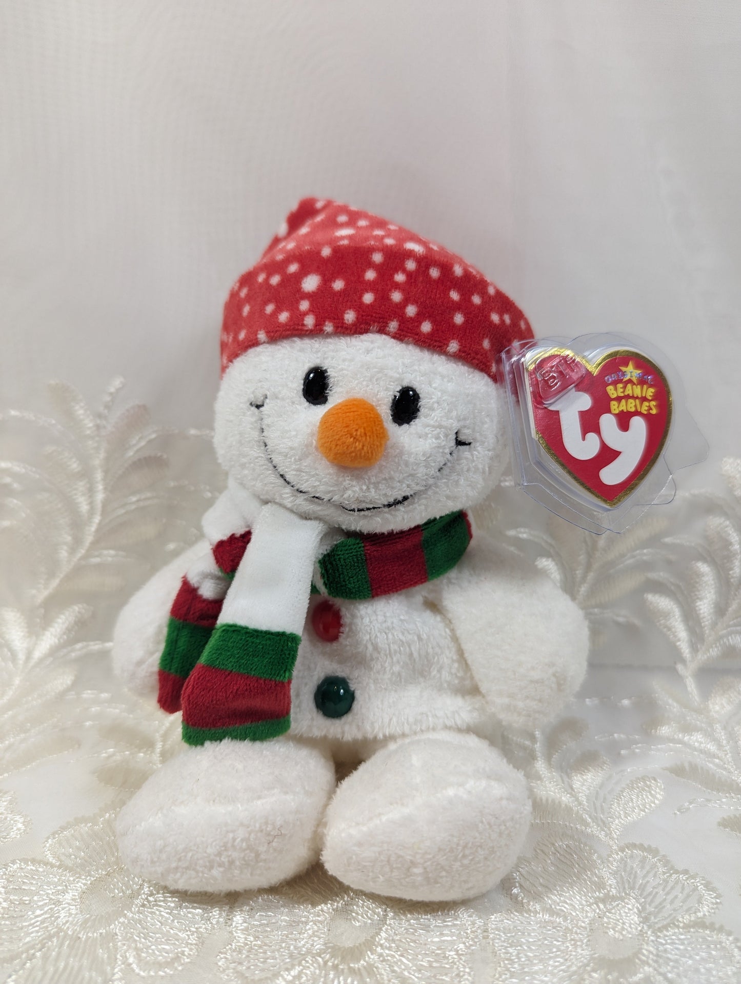 Ty Beanie Baby - Freezie The Snowman (7in) Near Mint - Vintage Beanies Canada