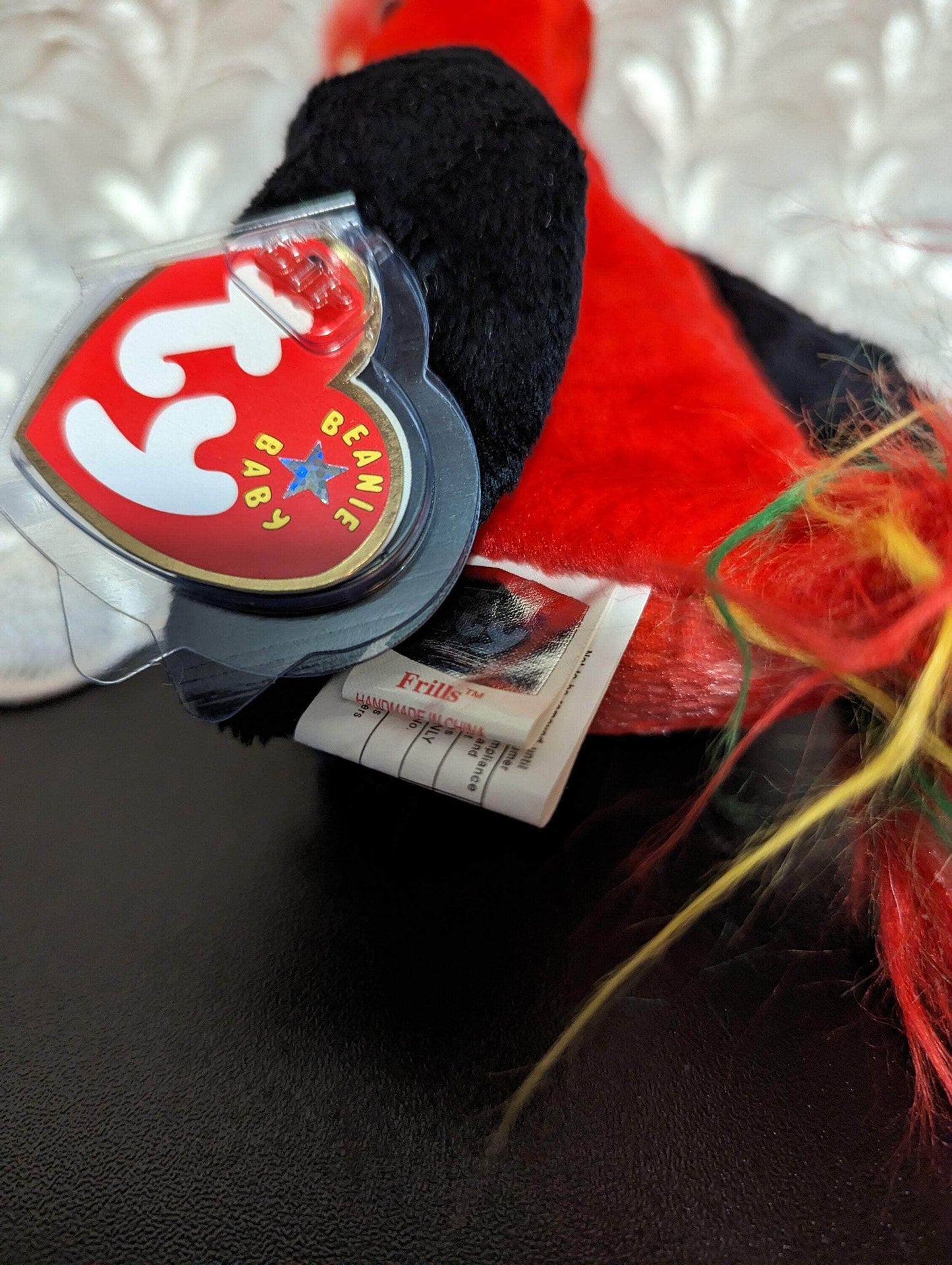 Ty Beanie Baby - Frills The Hornbill Bird (7in) - Vintage Beanies Canada