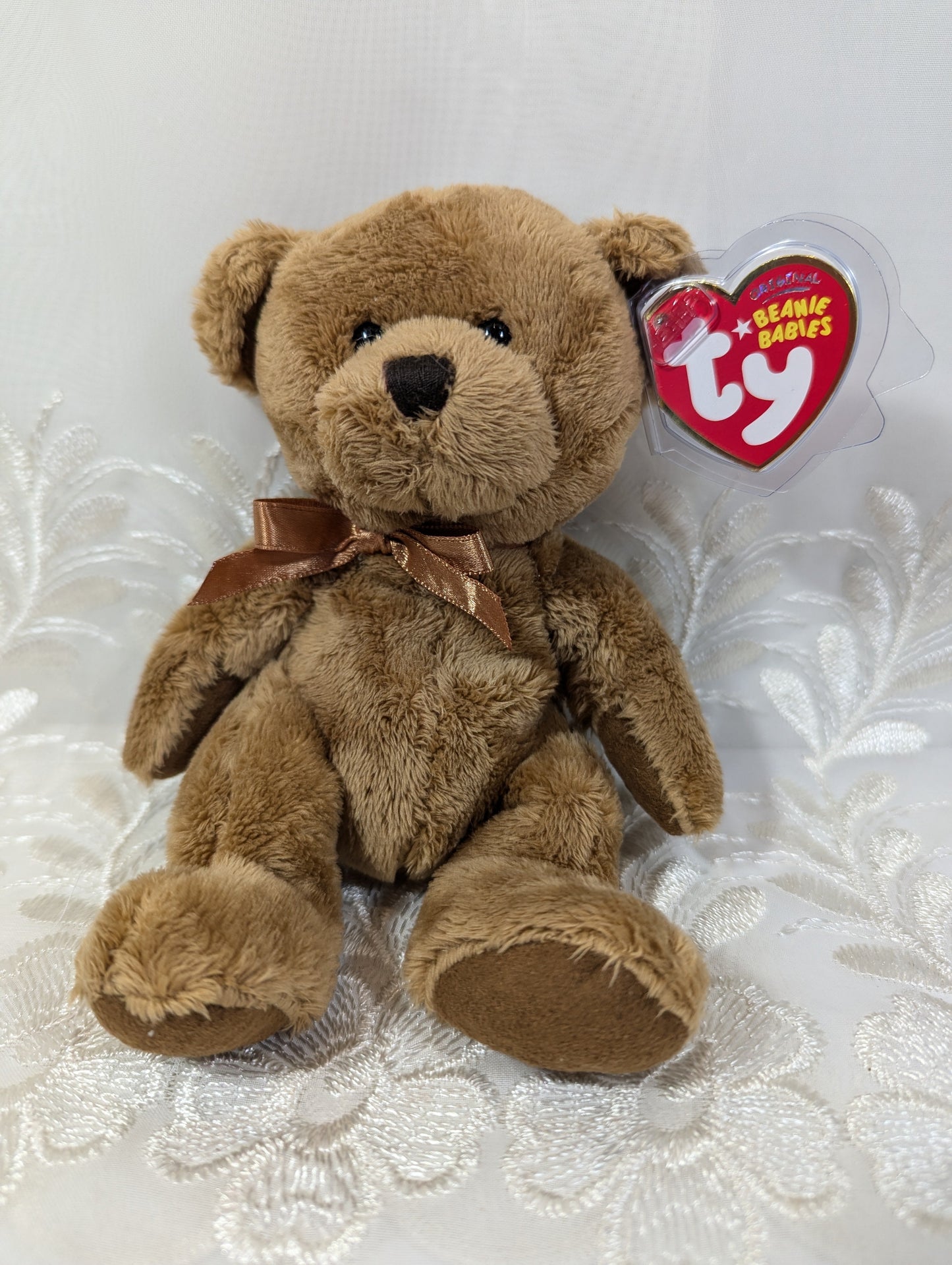 Ty Beanie Baby - Fuddle The Brown Bear (7 in) - Vintage Beanies Canada