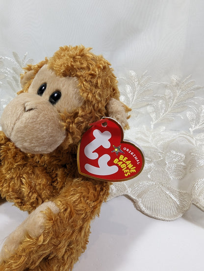 Ty Beanie Baby - Fumbles the Monkey (8 in) - Vintage Beanies Canada