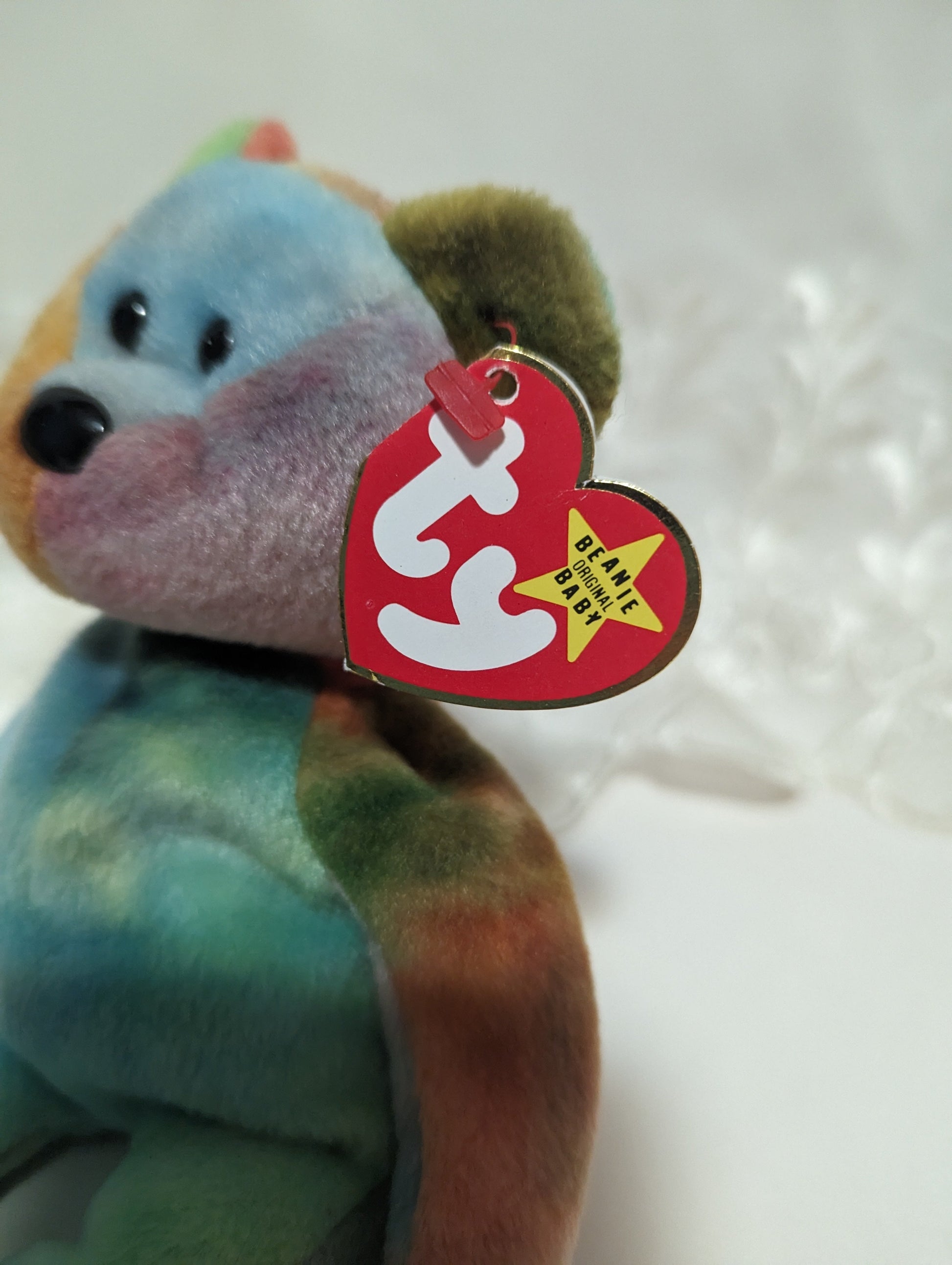 Ty Beanie Baby - Garcia the bear (8.5in) Creased Tag - Vintage Beanies Canada