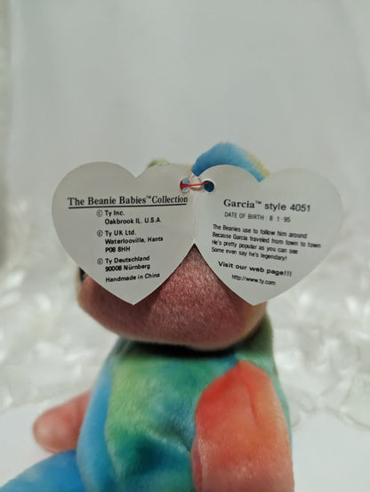 Ty Beanie Baby - Garcia The Colorful Bear (8.5in) - Vintage Beanies Canada