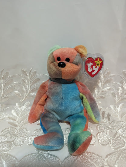 Ty Beanie Baby - Garcia The Multicolored Bear (8.5in) - Vintage Beanies Canada