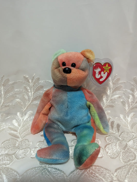 Ty Beanie Baby - Garcia The Multicolored Bear (8.5in) - Vintage Beanies Canada