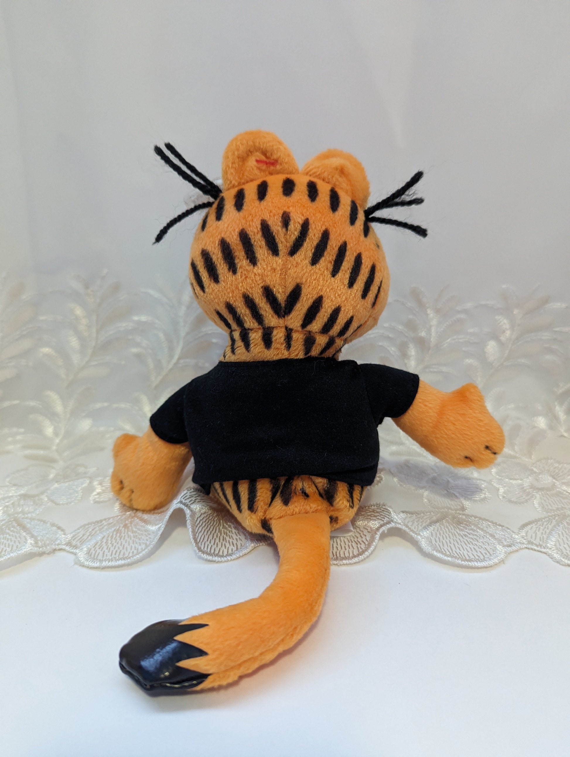 Ty Beanie Baby - Garfield With "I Don't Do Perky" Shirt On (8in) - Vintage Beanies Canada
