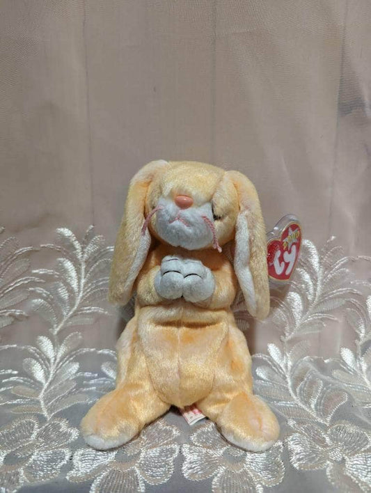 Ty Beanie Baby - Grace The Praying Bunny Rabbit (6in) - Vintage Beanies Canada