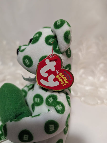 Ty Beanie Baby - Green The M&M Bear (8.5in) Walgreens Exclusive - Non-mint Tag - Vintage Beanies Canada