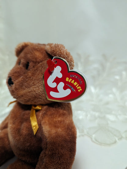 Ty Beanie Baby - Grizzwald the bear (8.5in) - Vintage Beanies Canada