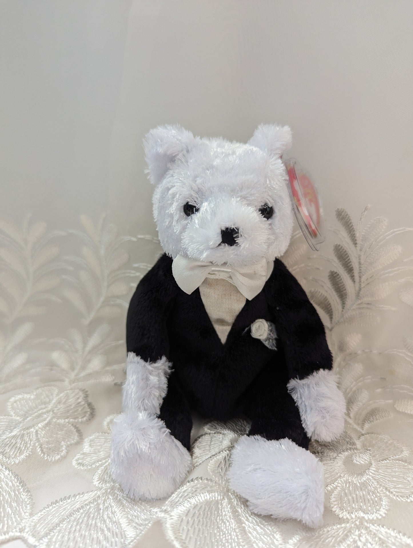 Ty Beanie Baby - Groom The Wedding Bear (6in) - Vintage Beanies Canada