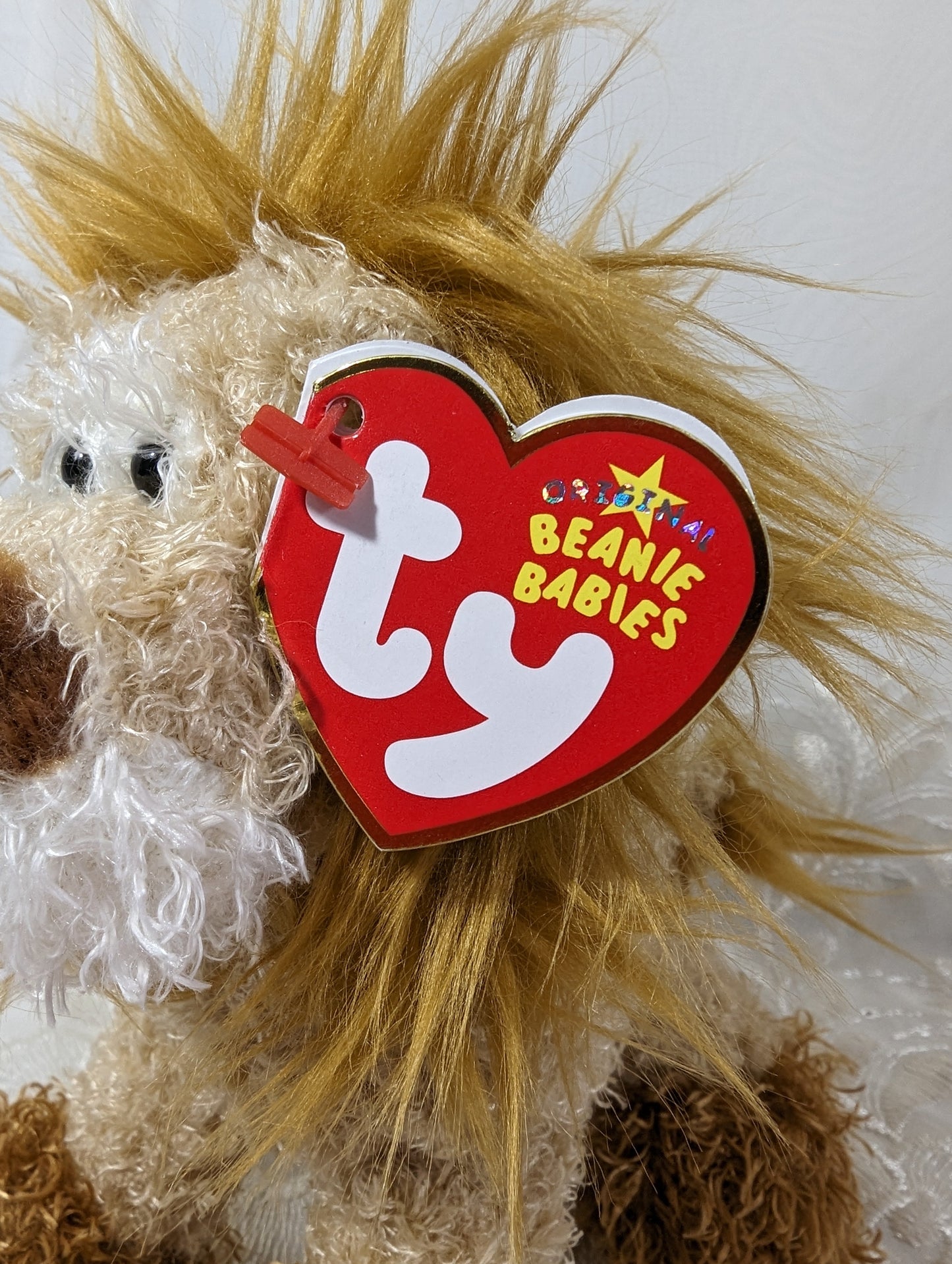 Ty Beanie Baby - Groowwl The Lion (7in) - Vintage Beanies Canada