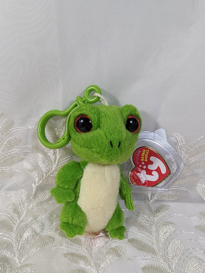 Ty Beanie Baby - Gus The Gecko (4in) Plastic Keychain Clip, Non - mint Tag - Vintage Beanies Canada