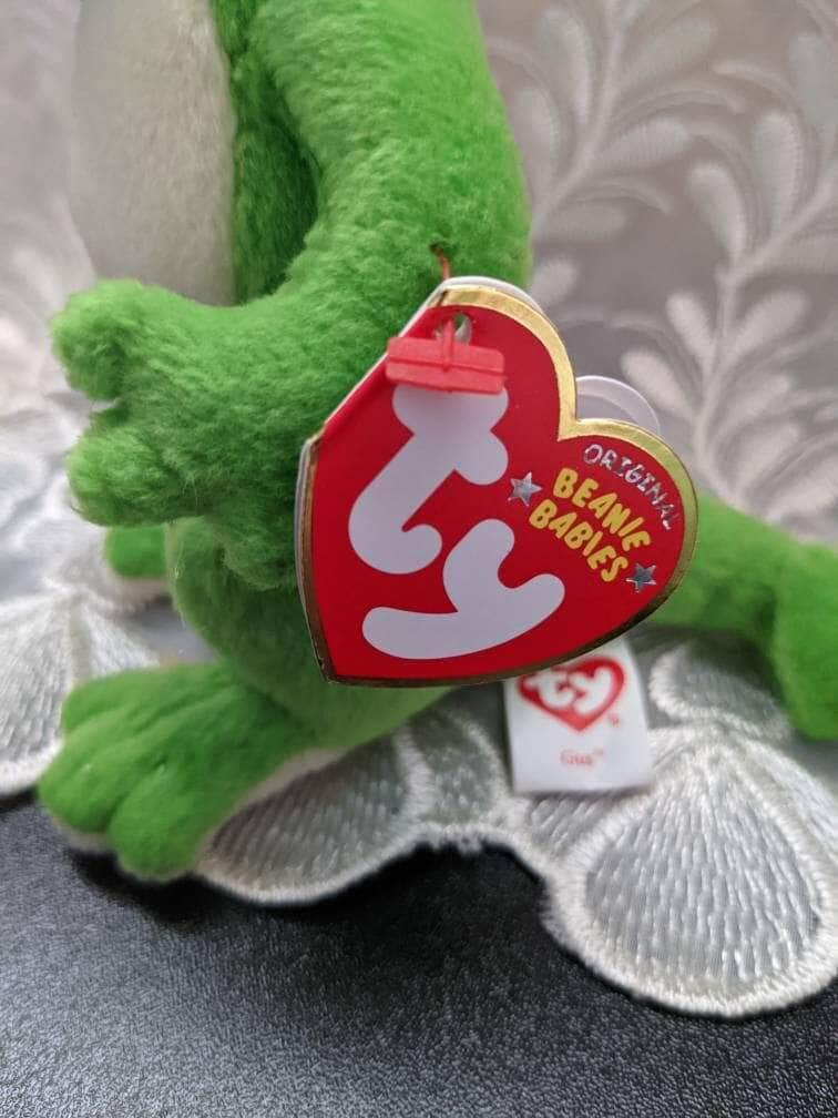 Ty Beanie Baby - Gus the Gecko With Green Eyes (7 in) - Vintage Beanies Canada