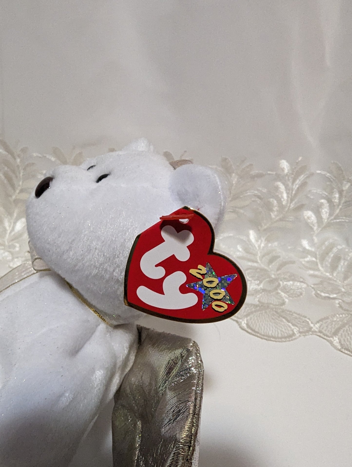 Ty Beanie Baby - Halo II The Angel Bear (8.5in) - Vintage Beanies Canada