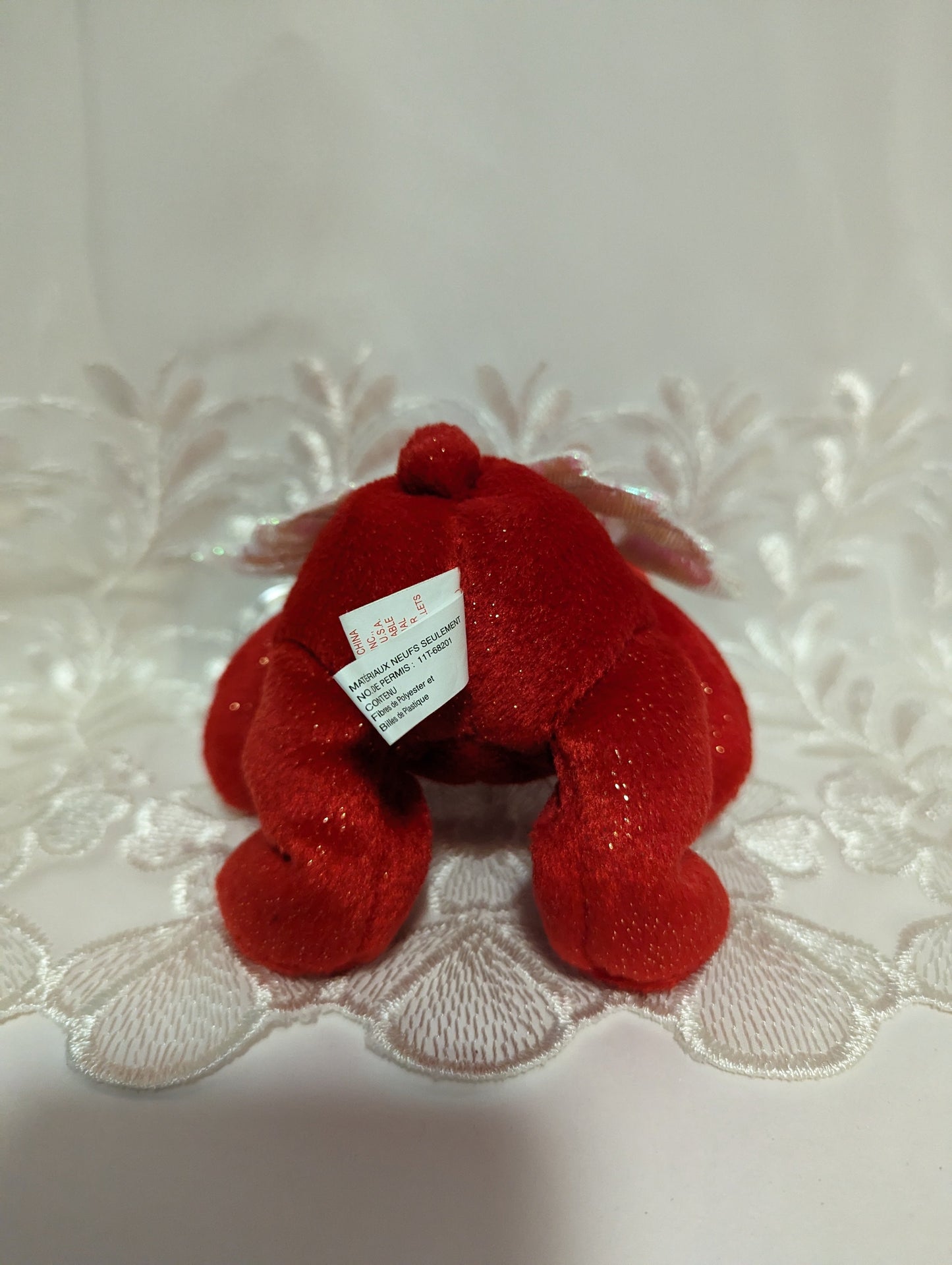 Ty Beanie Baby - Hark The Red Bear (7in) - Vintage Beanies Canada