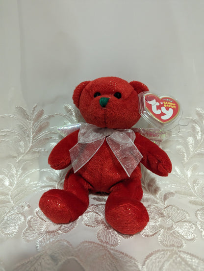 Ty Beanie Baby - Hark The Red Bear (7in) - Vintage Beanies Canada