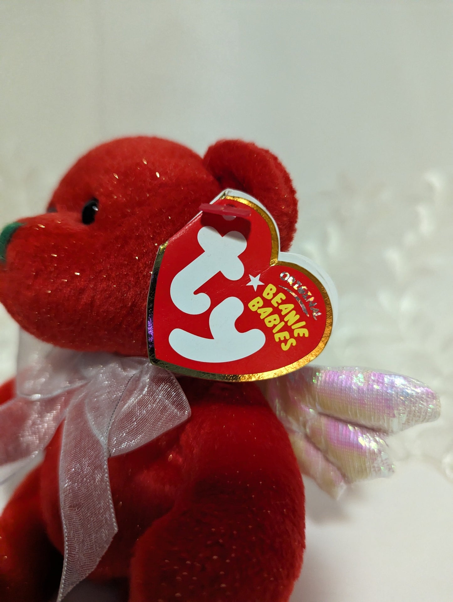 Ty Beanie Baby - Hark The Red Bear (7in) - Vintage Beanies Canada