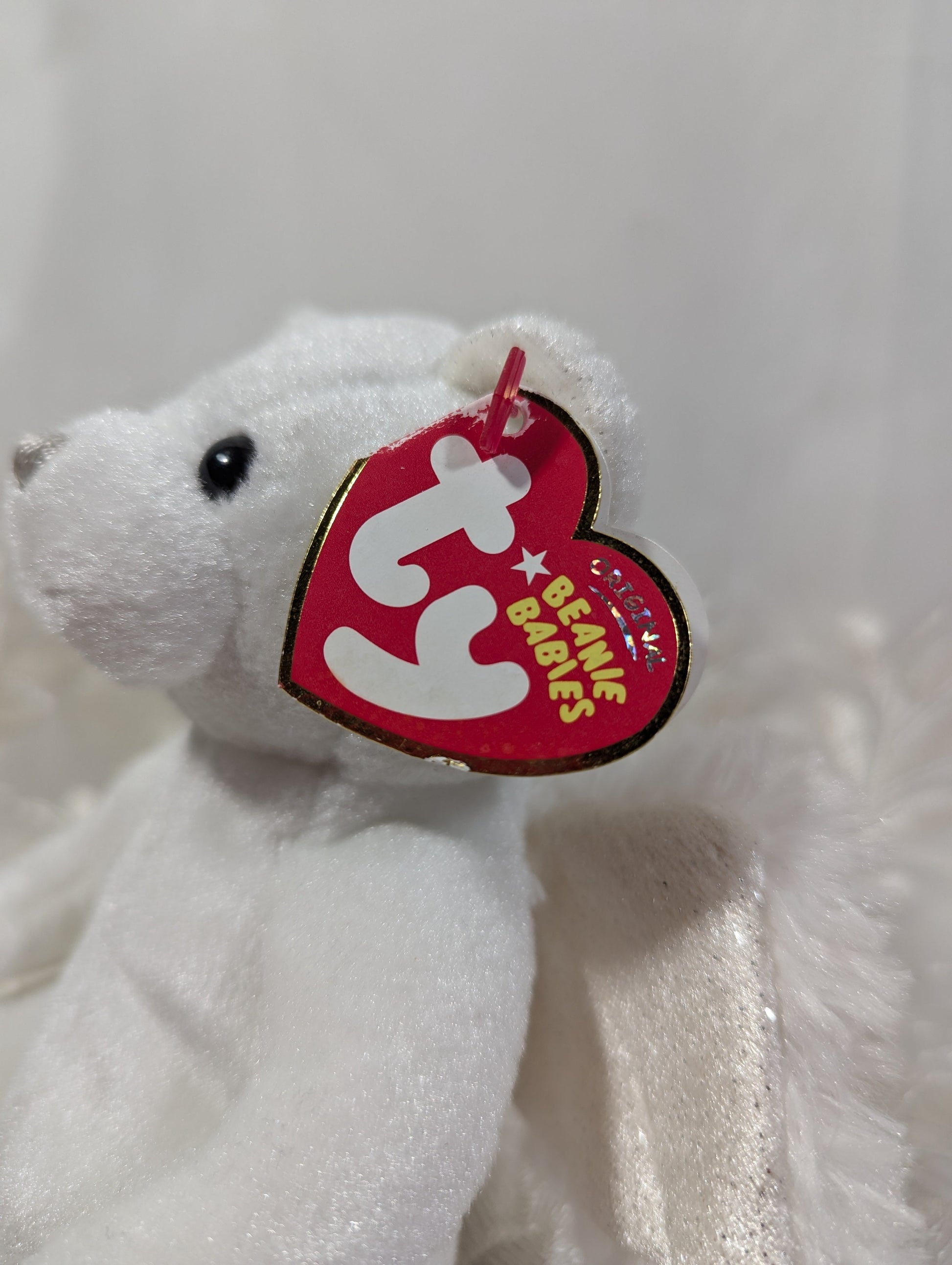 Ty Beanie Baby - Heavenly The Angel Bear (7in) Non - mint Tags - Vintage Beanies Canada