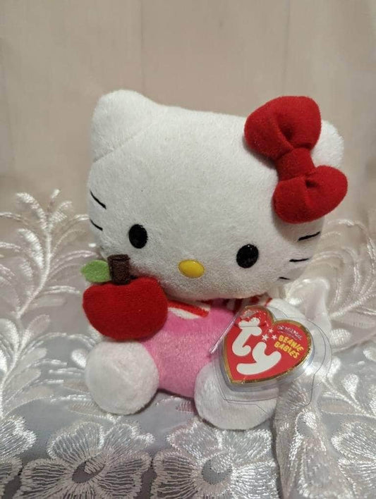 Ty Beanie Baby - Hello Kitty With Apple (6in) Non-Mint Tags - Vintage Beanies Canada