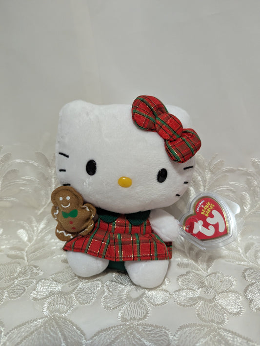 Ty Beanie Baby - Hello Kitty With Christmas Gingerbread Man (6 in) - Vintage Beanies Canada