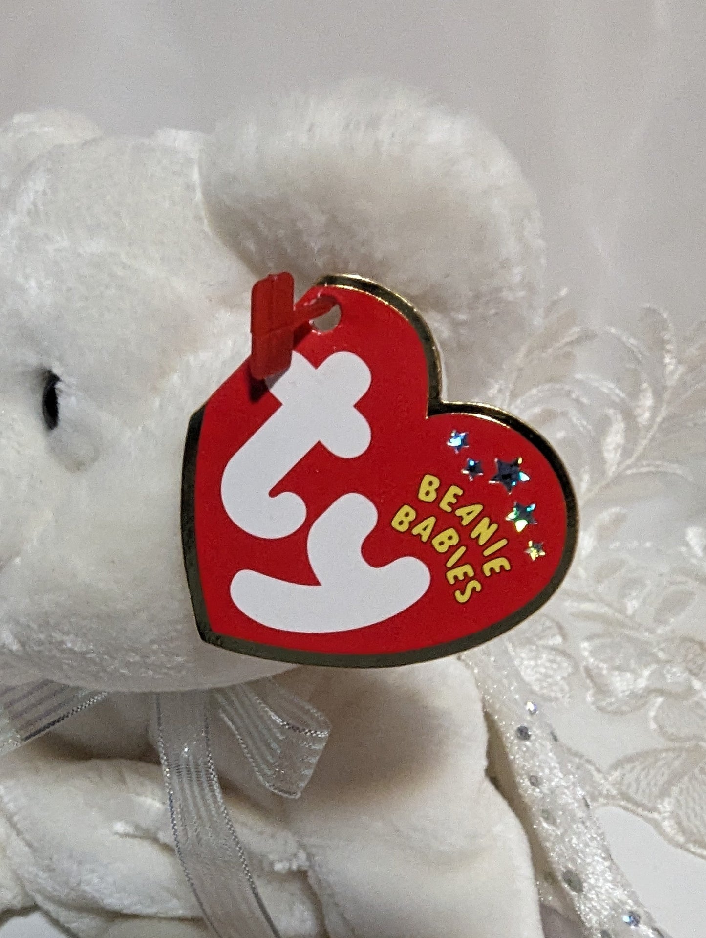 Ty Beanie Baby - Herald The Angel Bear (8.5in) - Vintage Beanies Canada