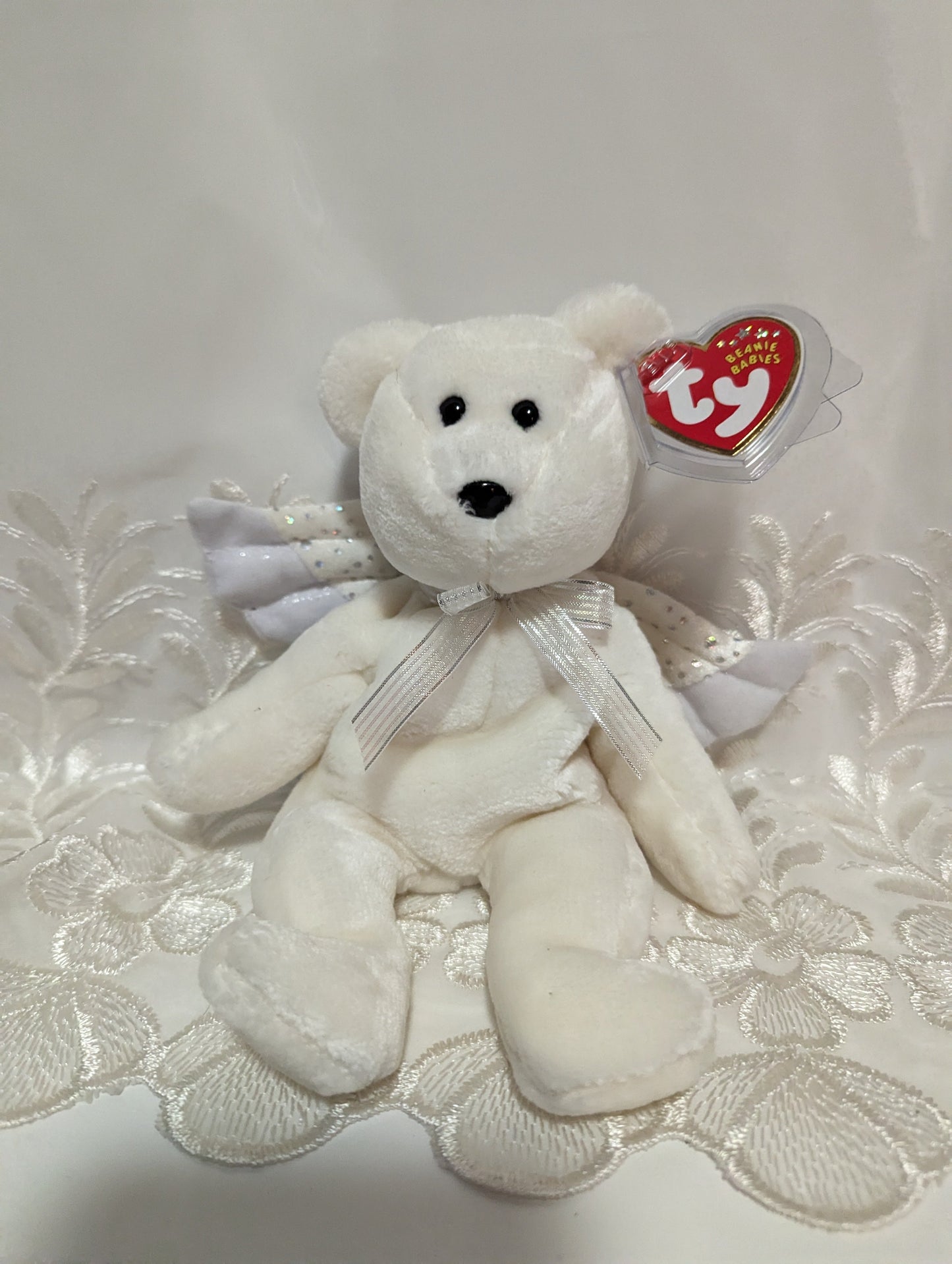 Ty Beanie Baby - Herald The Angel Bear (8.5in) - Vintage Beanies Canada