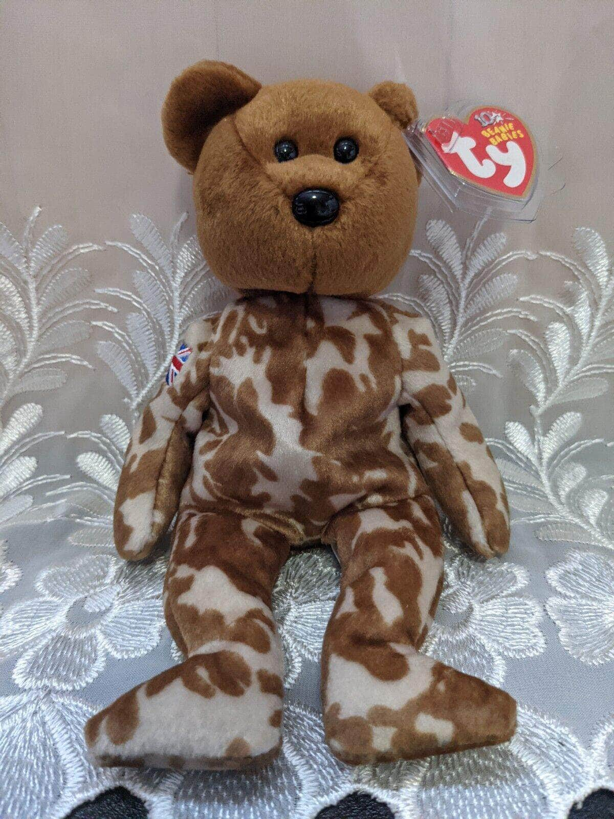 Ty Beanie Baby - HERO The Military Bear UK Exclusive (8.5in) - Vintage Beanies Canada