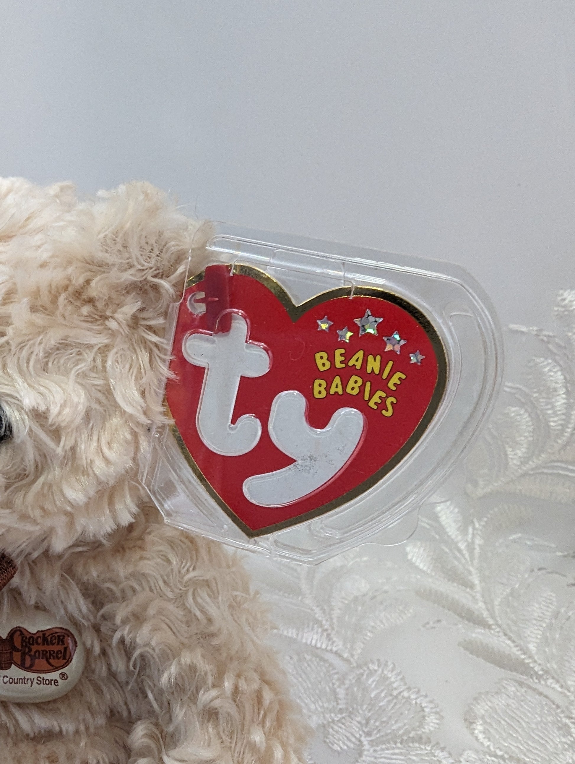 Ty Beanie Baby - Herschel The Cracker Barrel Bear (6in) Near Mint - Vintage Beanies Canada