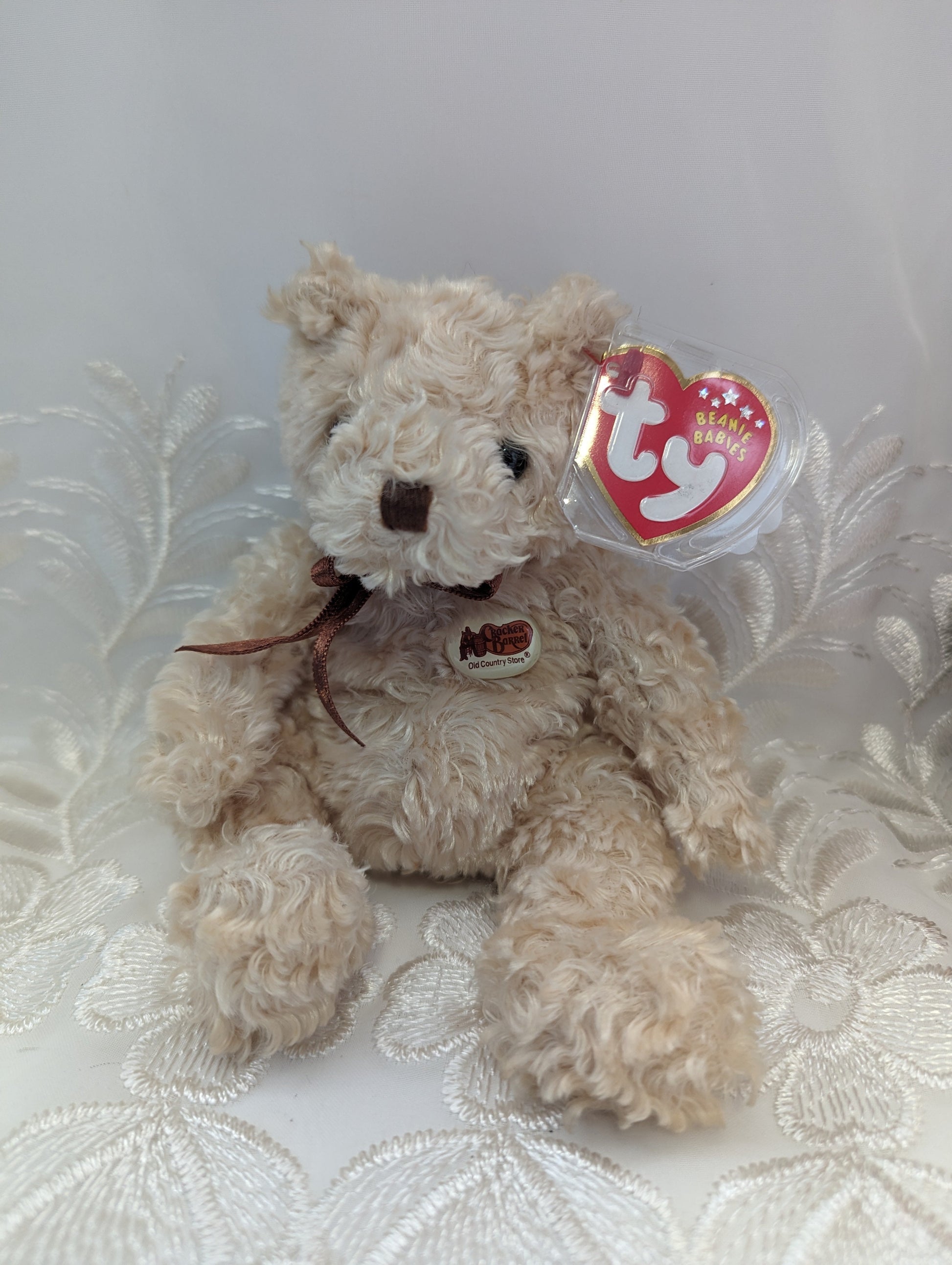 Ty Beanie Baby - Herschel The Cracker Barrel Bear (6in) Near Mint - Vintage Beanies Canada