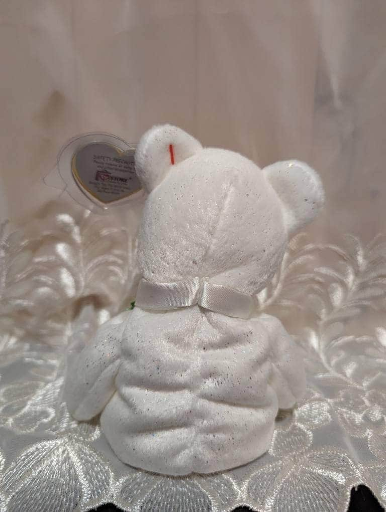 Ty Beanie Baby - His The White Wedding Groom Bear (8.5in) - Vintage Beanies Canada