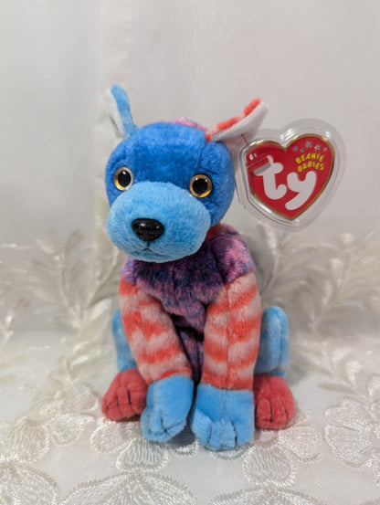 TY Beanie Baby - Hodge Podge The Dog - Blue Paw version (6in) - Vintage Beanies Canada