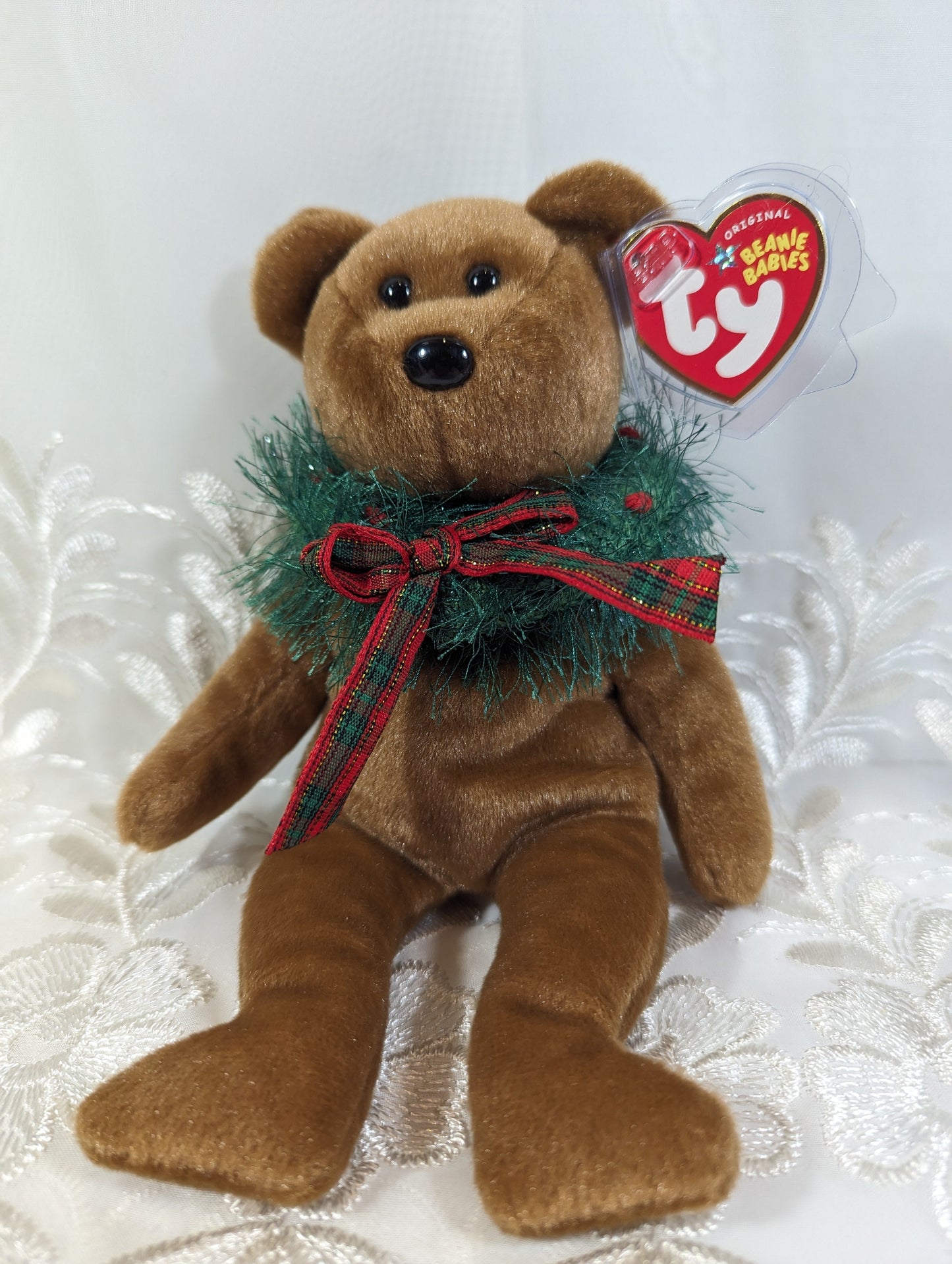 Ty Beanie Baby - Hollydays The Bear (8.5 in) - Vintage Beanies Canada