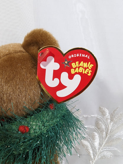 Ty Beanie Baby - Hollydays The Bear (8.5 in) - Vintage Beanies Canada