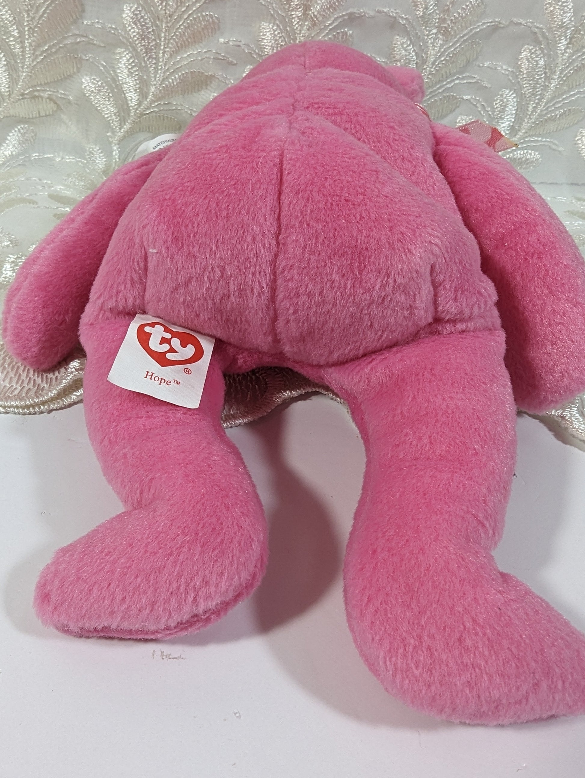 Ty Beanie Baby - Hope The Breast Cancer Awareness Bear (8.5in) - Vintage Beanies Canada