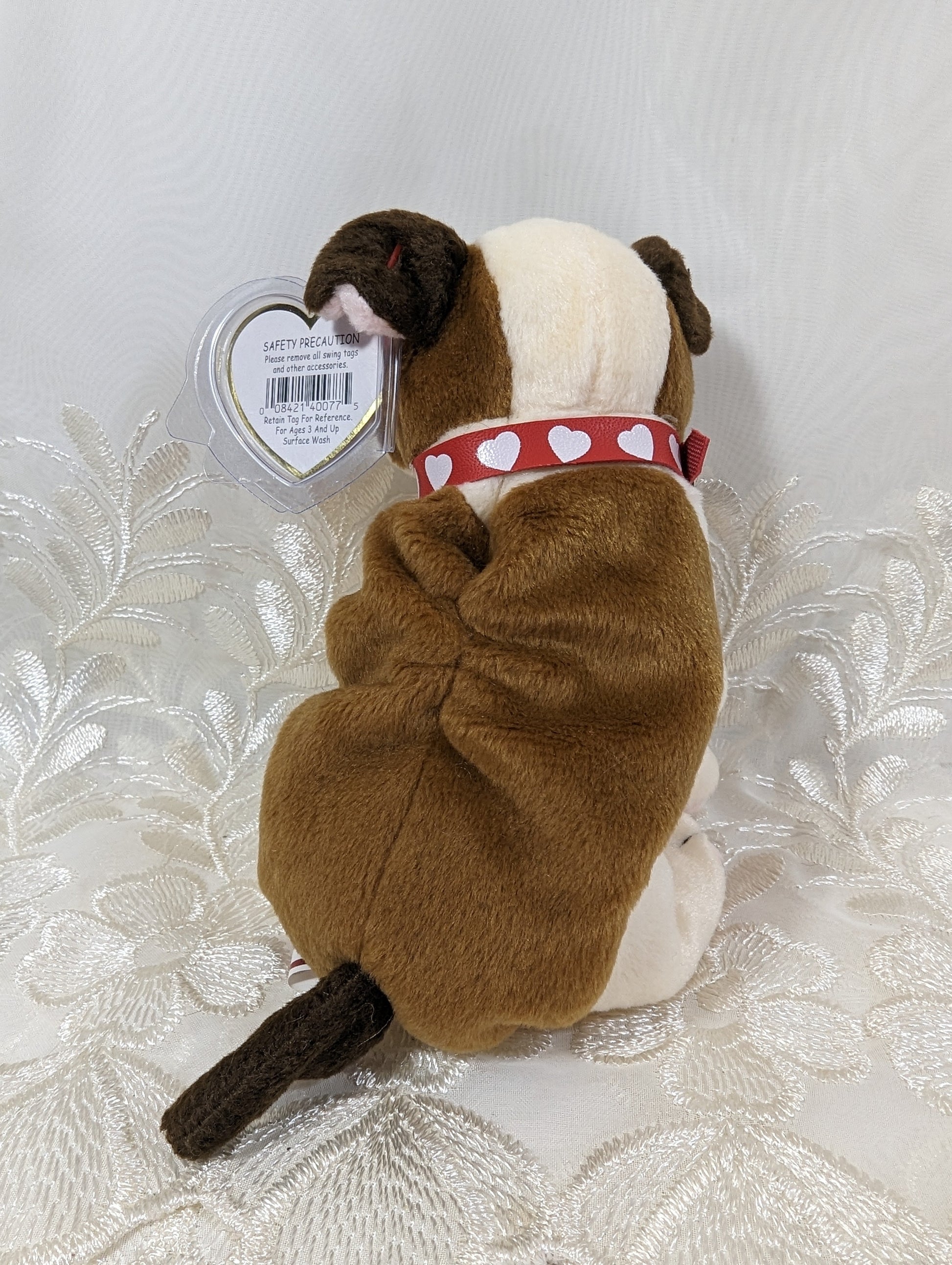 Ty Beanie Baby - Huggins The Pit Bull Dog (6in) - Vintage Beanies Canada