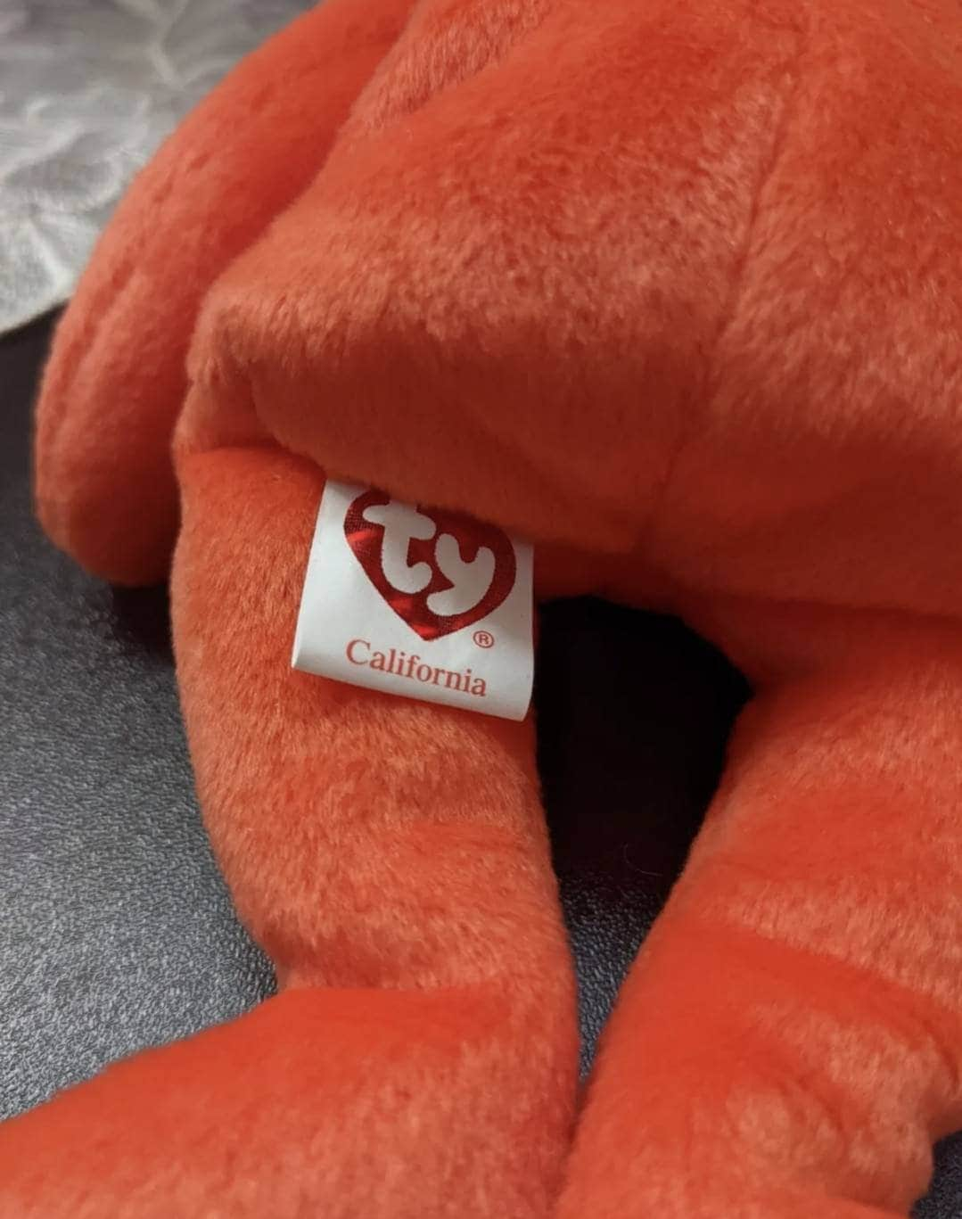 Ty Beanie Baby - I Love California The Orange Bear (8.5 in) - Vintage Beanies Canada