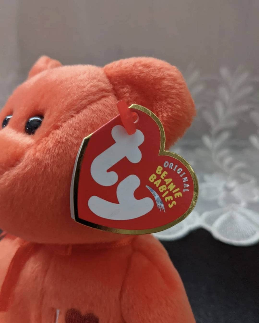 Ty Beanie Baby - I Love California The Orange Bear (8.5 in) - Vintage Beanies Canada