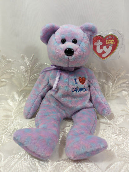 Ty Beanie Baby - I Love Columbus The Bear (8.5in) Columbus Exclusive - Vintage Beanies Canada