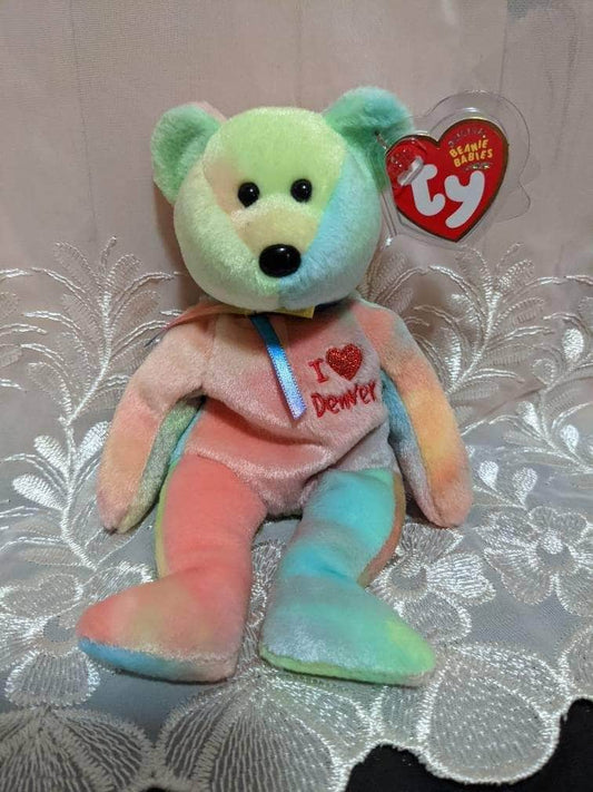 Ty Beanie Baby - I love Denver The Bear (8.5) - Vintage Beanies Canada