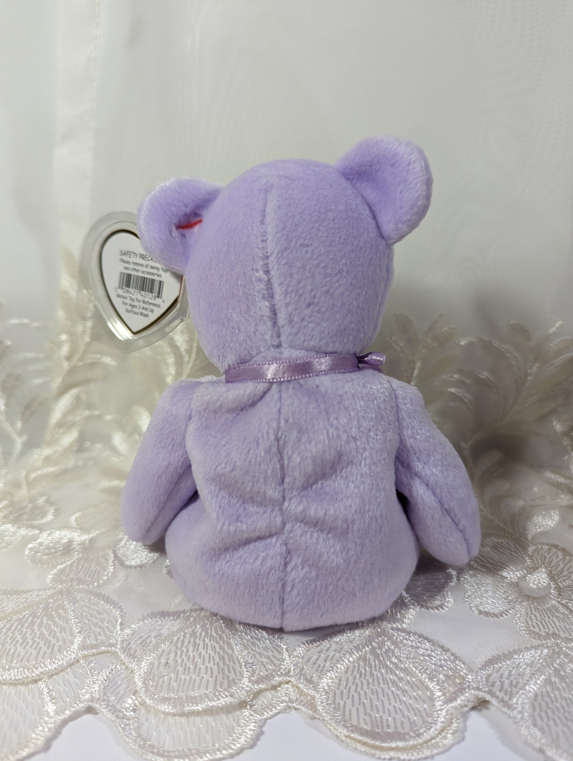 Ty Beanie Baby - I love Georgia the purple bear (8.5in) - Vintage Beanies Canada