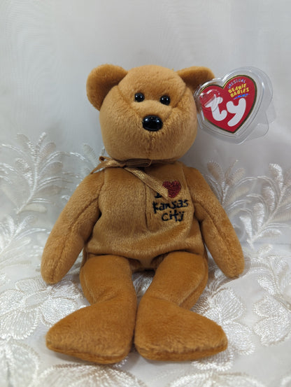 Ty Beanie Baby - I Love Kansas City The Bear (8.5in) Trade Show Exclusive - Vintage Beanies Canada