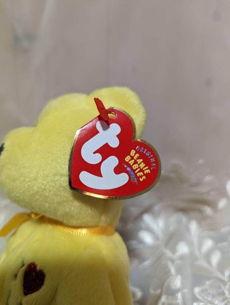 Ty Beanie Baby - I Love L.A. (Los Angeles) The Yellow Bear (8.5in) - Vintage Beanies Canada